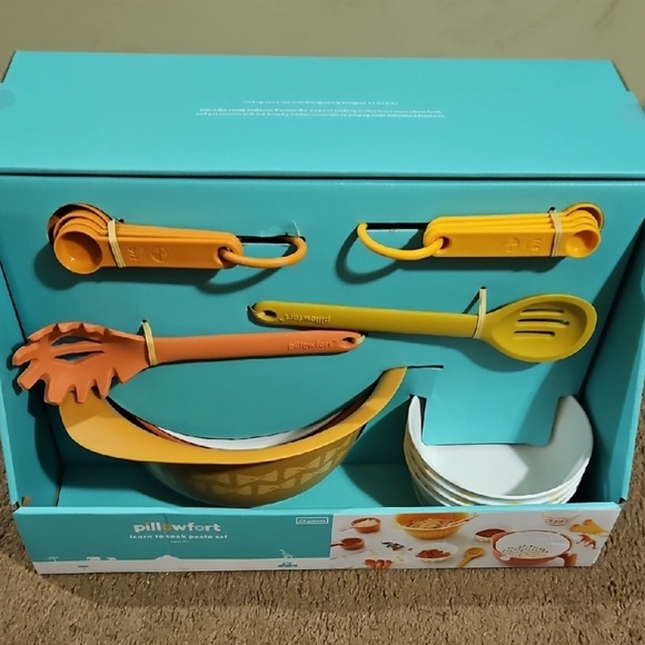 Pillowfort Kids' Kitchen Play Set - Teal, Orange, and Yellow - Picture 1 of 3